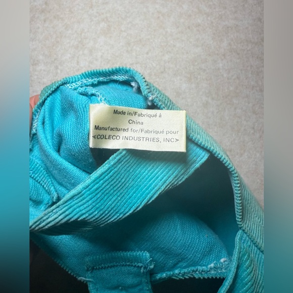 Vintage 1982 Cabbage Patch Kids Glen Ralph Blue Corduroy Overalls Outfit - Picture 7 of 9